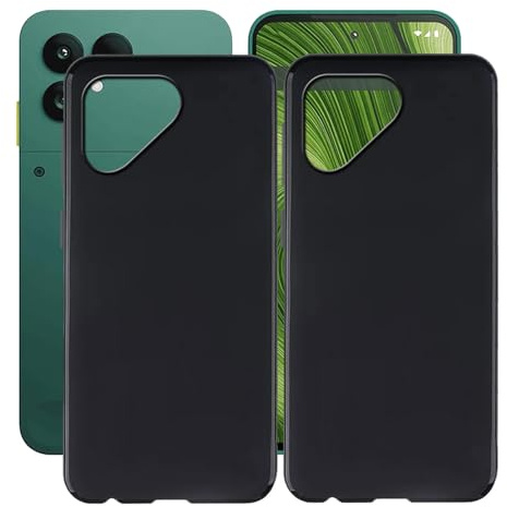 HGJTFANY Hülle für Fairphone Gen 6 (6.31), 2 Stücks Stoßfeste Kratzfeste Handyhülle Case, Weiche TPU Bumper (Anti-Fingerabdruck) Schutzhülle Tasche für Fairphone Gen 6 -Schwarz