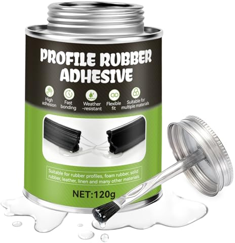 Adhesivo de Goma, Pegamento Extra Fuerte de Goma | Tacky Glue, Pegamento de Contacto, Apto Para Neumáticos de Coche, Caucho, Gomaespuma, Cuero, etc.120ml