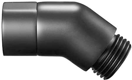 Wodsty G1/2 135 ° gomito doccia con giunto a sfera, acciaio inossidabile 304 finitura nera, standard femmina e maschio Thrds per doccia a mano Sy o installazione spray superiore