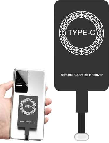 Adattatore Di Ricarica Wireless, Ricevitore Caricabatterie Wireless Tipo C Sottile, Slim Wireless-Charger Receiver Chip Per Smartphone, Tablet, Dispositivi Portatili E Uso Giornaliero