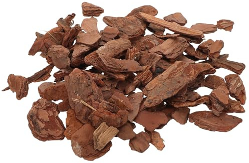 minkissy Reptile Bark Chips Bedding 3-5cm Pine Bark Pieces 500g Pack for Turtle Lizard Terrarium Tank Décor and Habitat Substrate