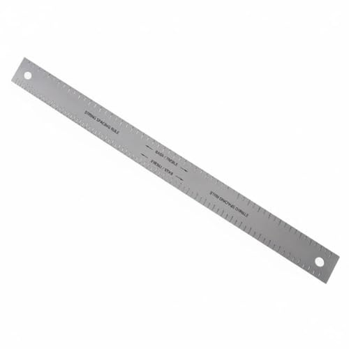 Harilla String Saddle Gauge Guitar Nut Measuring And Slot Checking Tool With Spacing Rule And Gauge Strips For Consistent Depth And Layout Suitable for, Nut Slotting Scale