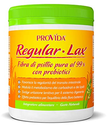 Optima Naturals Integratore Alimentare, Provida Regular LAX Fibra di Psillio Pura - 1 Barattolo