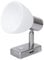 lighteu, 12V 2W D1 USB Decken- / Wandstrahler, Nickel-Finish, Nachttischlampe, Leselampe mit Touch-Schalter dimmbar warmweiß/blaues Licht für Yacht, Caravan, Wohnmobil
