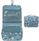 OrgaWise Kulturbeutel zum Aufhängen Kulturtasche Frauen Damen Waschtasche Unisex Kosmetiktasche Reise-Tasche mit Haken für wasserdichte Toiletry Bag, Blau-Daisy