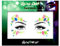 Glow in the Dark Face Jewels Stickers - Halloween temporary tattoo face gems - Luminous glow Face Gems - great with fake blood, glowsticks, glow in the dark face paint, uv face paint (Glow 2)