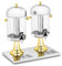 Royal Catering Distributeur De Jus De Fruit Fruits Boisson Froide Fontaine À Cocktail Punch RCSD-2G (Volume 2 x 8 l, Récipients Ø 22 cm, Dispositif De Refroidissement Intégré, Plastique & Inox)