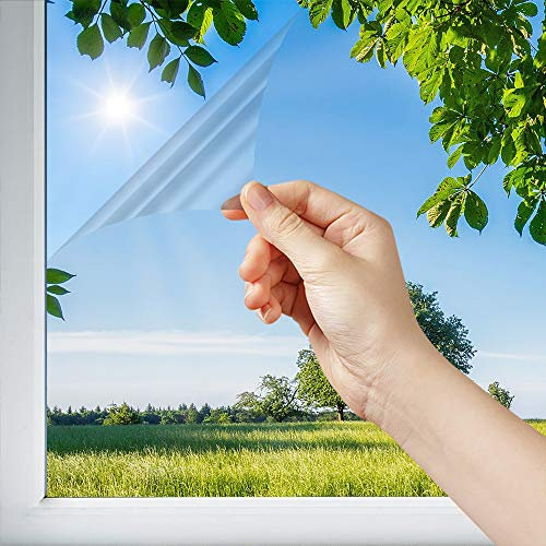 DIMEXACT - Film Solaire pour Double vitrage Bon compromis - Bronze Clair - 75 cm x 0.5 m - en Rouleau