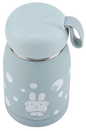 In Acciaio Inox Simpatico Coniglio Modello Tazza Sottovuoto Tazza Tazza D'Acqua Bottiglia di Viaggio Ufficio Scuola E Picnic(Blu)