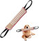 Salamotto per cani, Salsicciotto addestramento cani, Manicotto per Cani, Rotolo in Iuta da Masticare, Giocattolo per cani, durevoli e interattivi per Cani di Taglia Medio-Grande,2 Maniglie