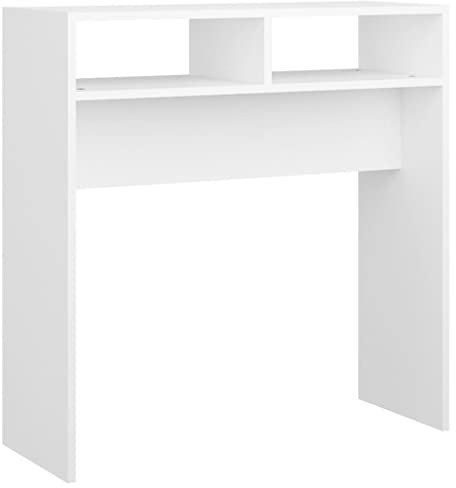 vidaXL Console Table Home Decor Living Room Furniture Accessories Modern Accent Couch End Side Hall Table Desk Console Cabinet Chipboard White