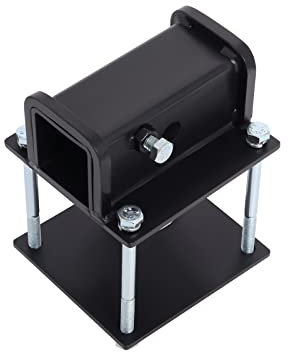 Rv Bumper Hitch Receiver 2 Inch, Bolt on Receiver Hitch, RV Bumper Hook Adapter Apply to 4 Inch to 4.5 Inch Beams for Bike Racks, Cargo Carriers Camper-On