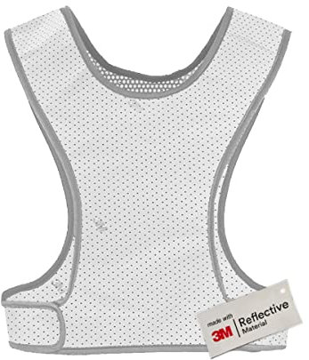 Salzmann Reflektierende Laufweste - Atmungsaktive Sportweste aus Mesh-Gewebe - Hergestellt mit 3M Scotchlite
