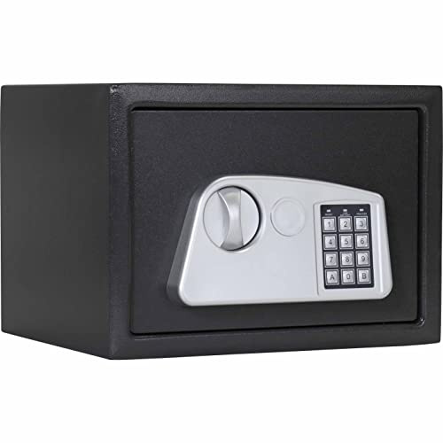 Profirst Möbeltresor Saphir 3 Elektronikschloss anthrazit, Elektronikschloss mit mechanischer Notschlüsselöffnung, 2 Schlüssel, BxHxT 35x25x28cm, inkl. Montagematerial, Fachboden, Filzunterlage