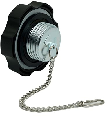 JMCHstore Gasdeckel mit Gewinde und Kette für MTD Schneefräse, Predator 212 Motor, Coleman SK100 Go Kart, Schraubdeckel für Honda GX200 GX390, Massimo Kleinmotor-Tankdeckel