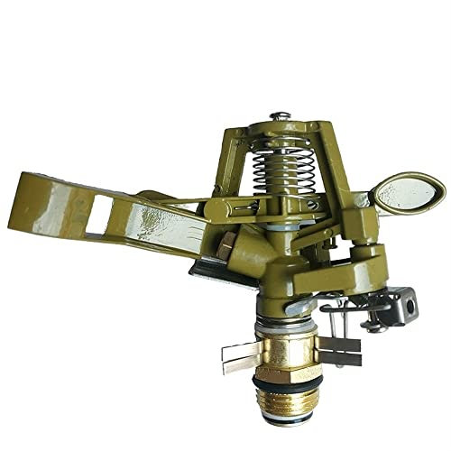 CHANWA Sprinkler automatische Rotation Rasen Gemüsegarten Landschaftsbau Sprinkler Bewässerung Metalllegierung Wippsprinkler Bewässerung Sprinkler (Size : DKL805 Paint Porcelain Yellow)