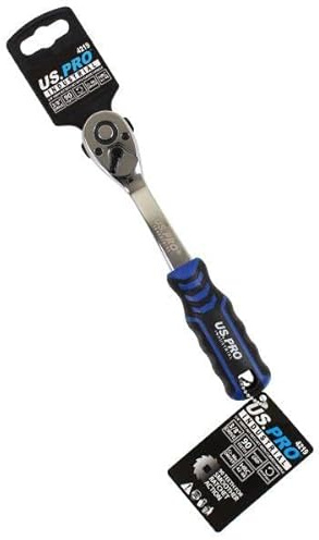 US PRO INDUSTRIAL 3/8 dr 90T Ratchet with Straight Handle with Grip 4219
