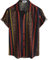 VATPAVE Herren Hawaii Hemd Männer Kurzarm Sommer Freizeithemd Casual Strand Blumen Hawaiihemd X-Large Marineblau Schwarz