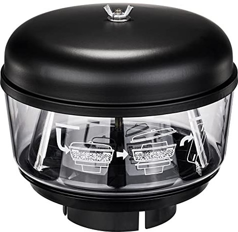 JSCARLIFE Filtro ciclone offroad auto, snorkeling, filtro dell'aria universale, filtro ciclonico per boccaglio di aspirazione, trattore, presa d'aria, filtro per sabbia (3 pollici)/(77 mm)