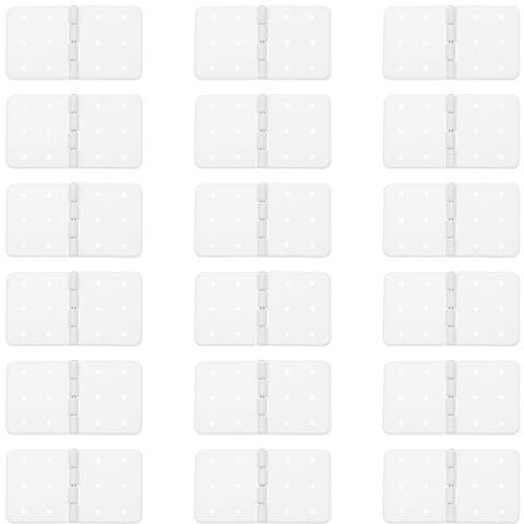 YINETTECH Lot de 30 charnières rectangulaires pliables en plastique pour modèles d'avion RC - 36 x 20 mm - Blanc