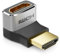 deleyCON Adaptador HDMI Conector de Acoplamiento Ángulo 270° 8K@60Hz / 4K@120Hz UHD Aluminio HDMI 2.1 ARC HDR10+ Dolby Vision VRR ALLM 48Gbps 270° Ángulo Gris Negro