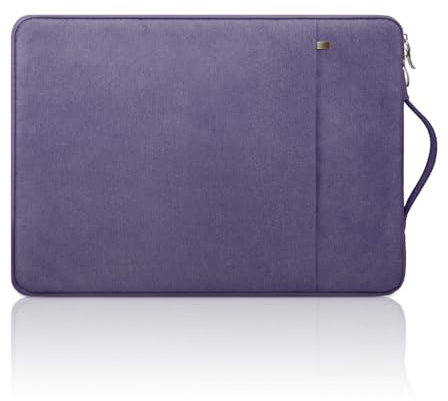 jooeer 11 Pulgadas Funda Portátil Bolsa Ordenador Compatible con 11,6 Chromebook Tablet, Sleeve PC Acolchada Fina de Poliéster Impermeable con Asa Bolsillo, Púrpura