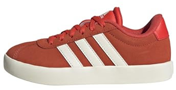 adidas VL Court 3.0 Shoes Kids Sneaker, Bright red/core White/Off White, 39 1/3 EU