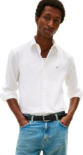 Tommy Hilfiger Herren Core Flex Poplin Solid Rf Shirtmw0mw39988 Bomberjacke