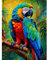 MAXBYE DIY Vogel Diamond Painting Set für Erwachsen, 5D Diamant Painting Bilder Kinder, Diamond Art Painting Kit für Home Wand Décor 30x40cm