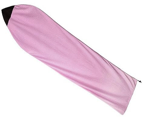 AIDIRui Surfbrett-Sockenbezug 6 Fuß Rosa und Weiße Streifen Surfbrett-Schutzbeutel Organizer Langlebiges Pink &