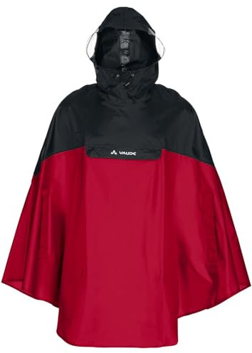 VAUDE Unisex Covero Ii Poncho, Red/black, S EU