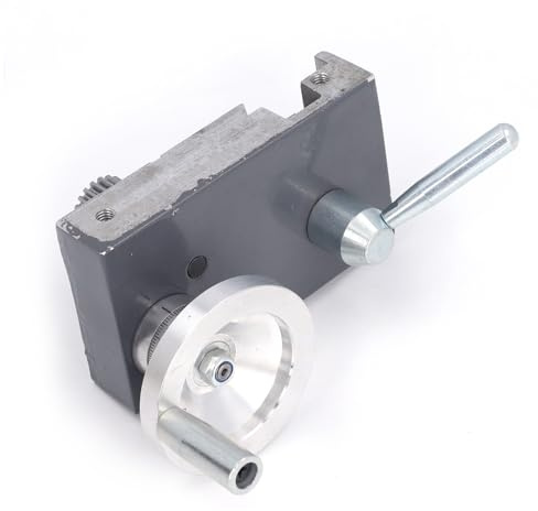 Chariot Coulissant pour Mini Tour, Moulage Sous Pression en Aluminium avec 2 Poignées et Manivelle, pour Mini Tour MX-210 WM-210 8x16 210x400 210x750 220x600