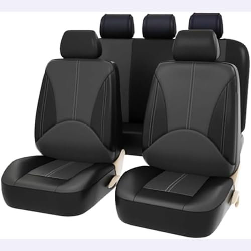 WENYINGLIHAI Ganze Auto 1 Satz Autositzbezüge Set für MERC-edes E-Class 2008-2013 W212, wasserdichte Verschleißfest luftdurchlässig Innenraum Accessories Deluxe Edition,B/Black Grey