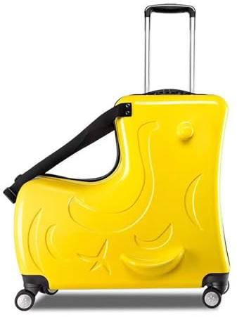 WJUHYGTF Koffer Trolley, Kinderkoffer Zum Draufsitzen, Reisekoffer Niedlicher Mädchen Jungen Kindertrolley Mit Rollen Kinder Kinderkoffer Fahrrad,E,20