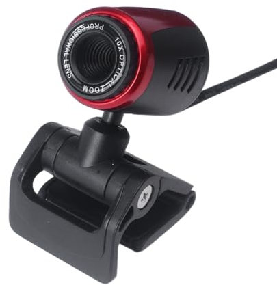 Webcam per PC: fotocamera per computer, fotocamera per laptop per computer | Videocamera per computer con correzione automatica della luce, fotocamera USB desktop plug and play per
