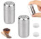 2 Stück Mini Salzstreuer, 5ml salzstreuer klein mit Deckel, Gewürzstreuer Camping, Edelstahl Salz, Geeignet für Restaurants, Camping und Grill im Freien