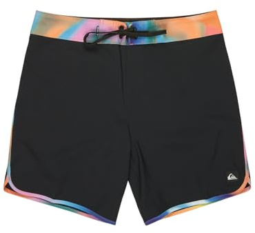 Quiksilver Board Shorts SURFSILK Scallop 18 Men's Green 30