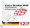 Rauchmelder Magnethalter 12er Set mit extra starken Klebepads - ohne Bohren und Schrauben - Magnethalterung geeignet für alle gängigen Rauchmelder und Feuermelder - Selbstklebende Befestigung