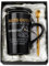 Doublewhale Abschied Kollege Jobwechsel, Geschenk zum Abschied Tasse von Kollegen für die Arbeit, mit Spruch Abschiedsgeschenk, 14oz Schwarze Kaffeetasse mit Deckel und Löffel Grußkarte, Geschenkbox