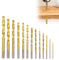 Metal Drill Bits for Hard Steel 13PCS Drill Bit Set Drill Bits for Metal for Straight Shank 1.5mm-6.5mm Drill Bits Metric High Speed Steel for Drilling Wood Metal and Plastic