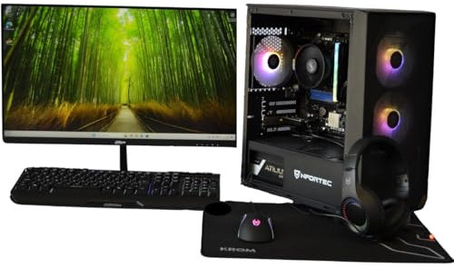 PC Gaming Completo • TrendingPC • Ryzen 7 5700G 8X 3,80Ghz • 64Gb RAM DDR4 RGB • AMD Radeon 8 Graphics • 2tb m.2 • WiFi 6 & Bluetooth • Monitor 24 100hz •Windows 11 • Teclado Auriculares y ratón