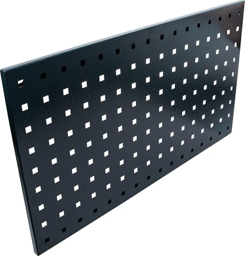 BGS 80211 | Lochwandplatte | Standard Ausführung | für Schrankwand-System | Vierkantlöcher | kompatibel mit allen Haken-Zubehör-Sätzen | kombinierbar mit Art. 80212