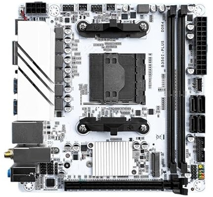 Placa Base B350 AM4 itx Compatible con CPU de la Serie Ryzen2000-4000 Expo DDR4 PC de Escritorio con Wi-Fi B350i Plus ARGB