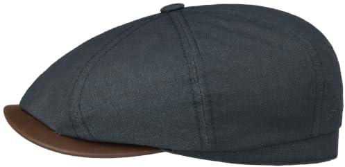 Stetson Hatteras Schirmmütze Waxed UV-Schutz 40 wasserabweisend Herren Frühling Sommer dunkelblau XL (60-61 cm)