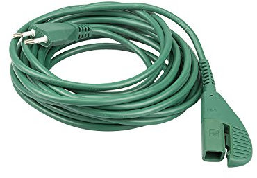 DL SERVICE Cavo Elettrico di Alimentazione 10 Metri Adattabile a Vorwerk Folletto 135/136, Verde