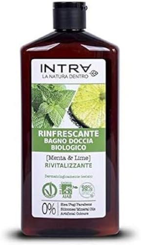Intrà Menta e Lime Bagno Doccia Biologico Rinfrescante - 400ml