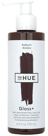 dpHUE Gloss+, Auburn - Boosts Fading & Faded Hair Colour - 8-12 Applications per Bottle - Lasts Up to 8 Washes