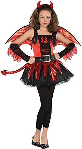 (PKT) (997493) Child Girls Daredevil Costume (10-12yrs) - by amscan