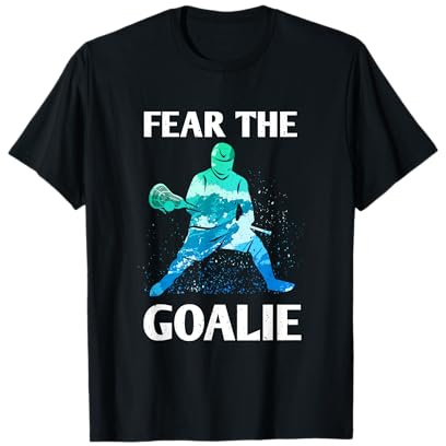Fear the Goalie Lacrosse Stick & Helmet Men & Boys T-Shirt