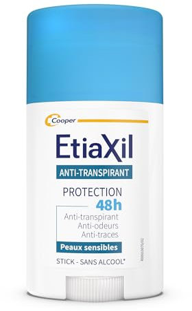 ETIAXIL - Anti-Transpirant – moderates Schwitzen – 48-Stunden-Schutz – Achseln – geeignet für empfindliche Haut – Stick – 40 ml